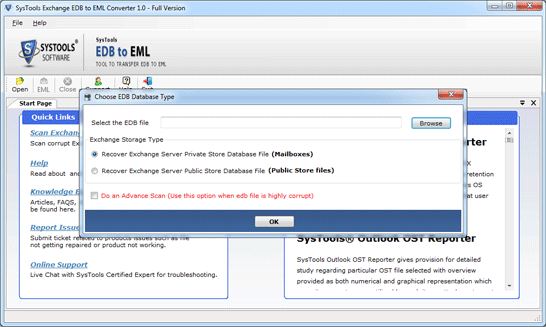 Switch EDB to EML