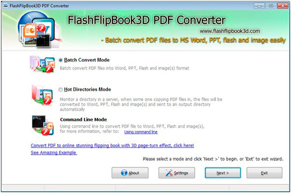 FlashFlipBook3D PDF Converter Freeware