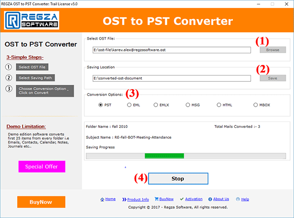 Convert OST to PST