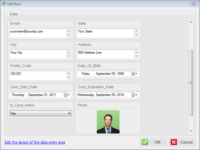 Employee Badge And Visting Card Creator