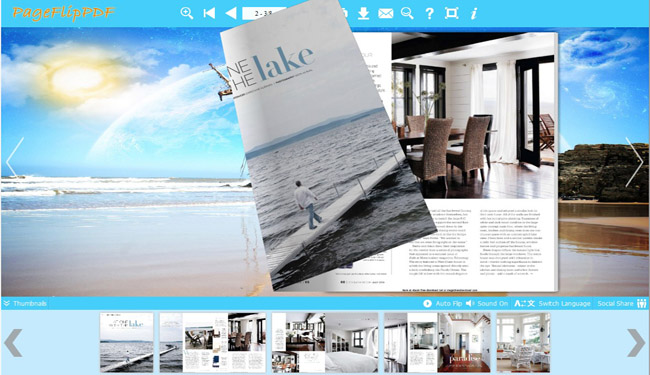 Harbor Theme for Flipping Book