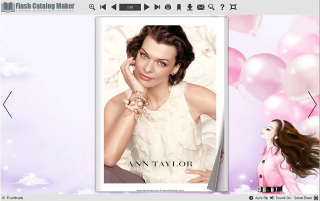 Flash Catalog Templates - Beautiful Girl