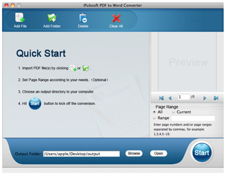 iPubsoft PDF to Word Converter for Mac
