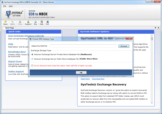 Exchange EDB to MBOX Converter