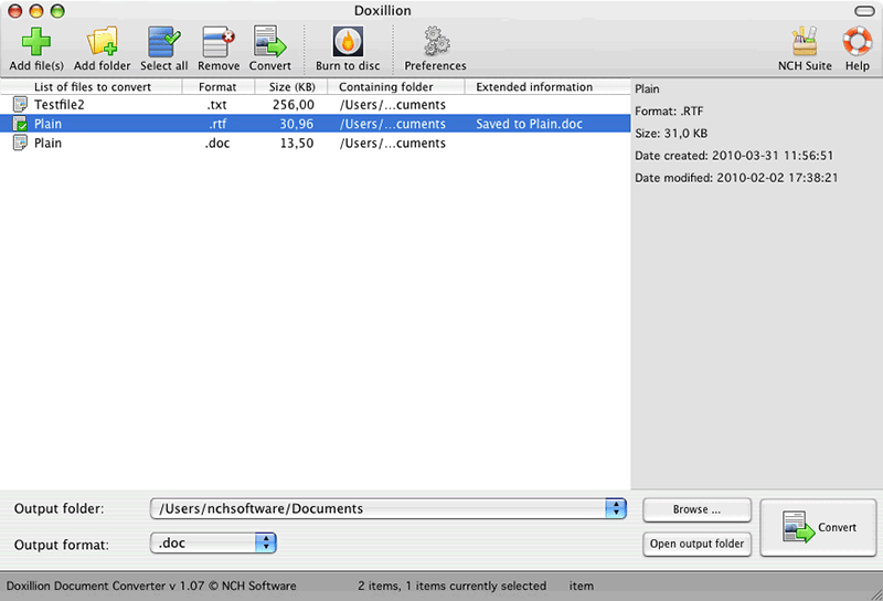 Doxillion Plus Mac Document Converter