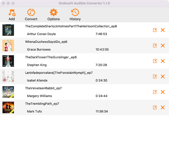 Ondesoft AudioBook Converter for Mac