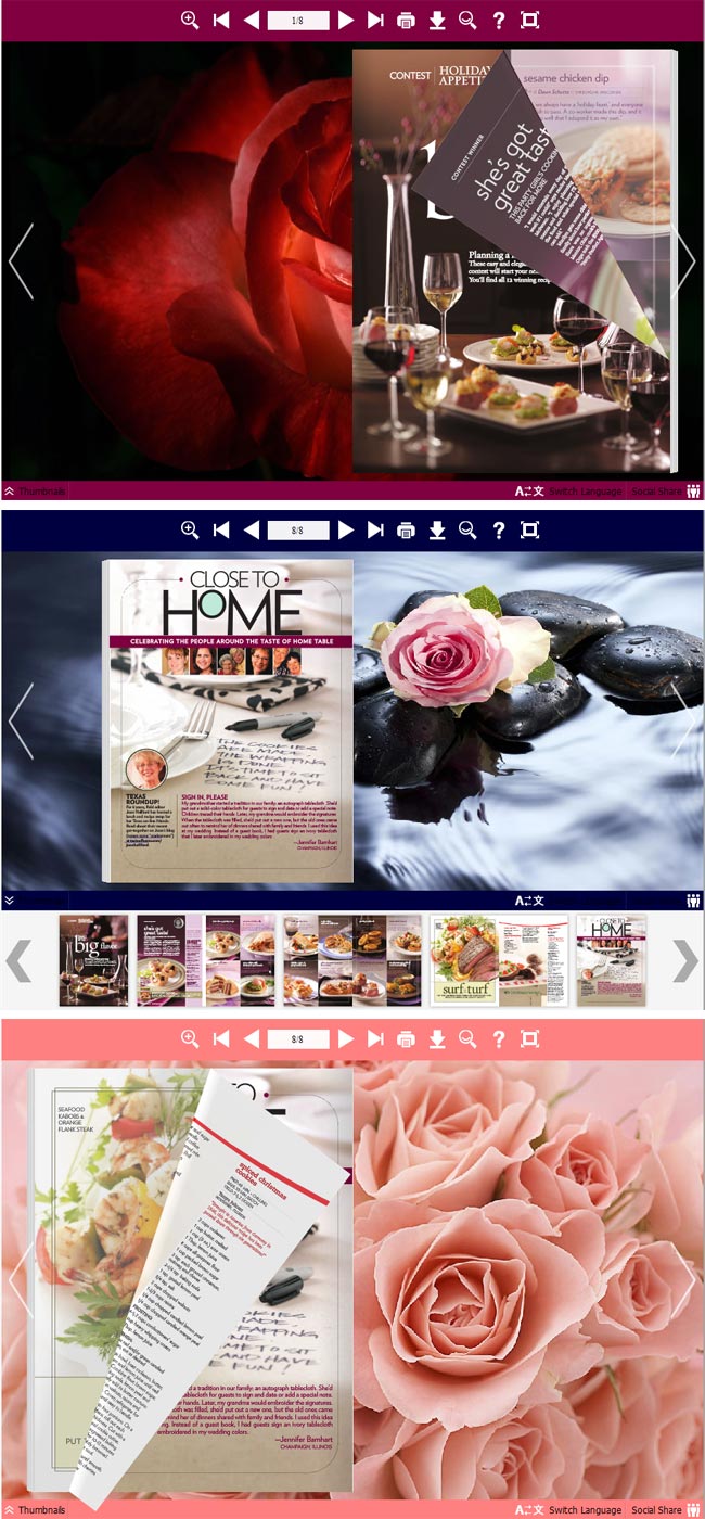 Flipbook_Themes_Package_Neat_Rose