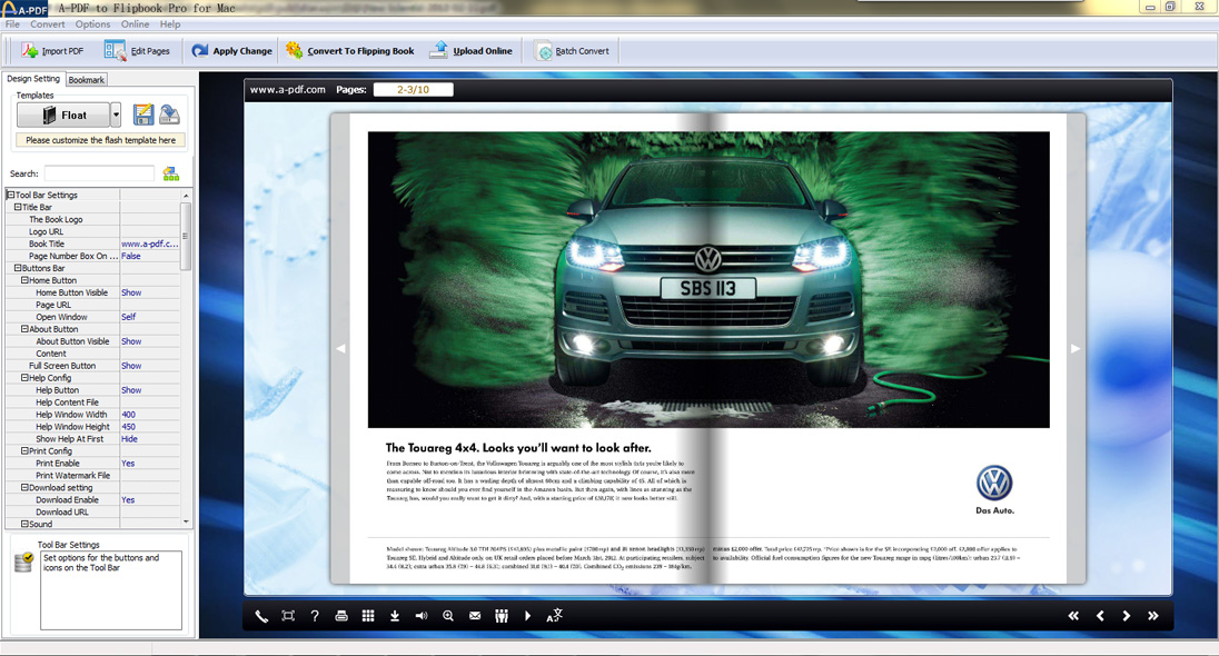 A-PDF to Flipbook Pro for Mac (Flip PDF Profession
