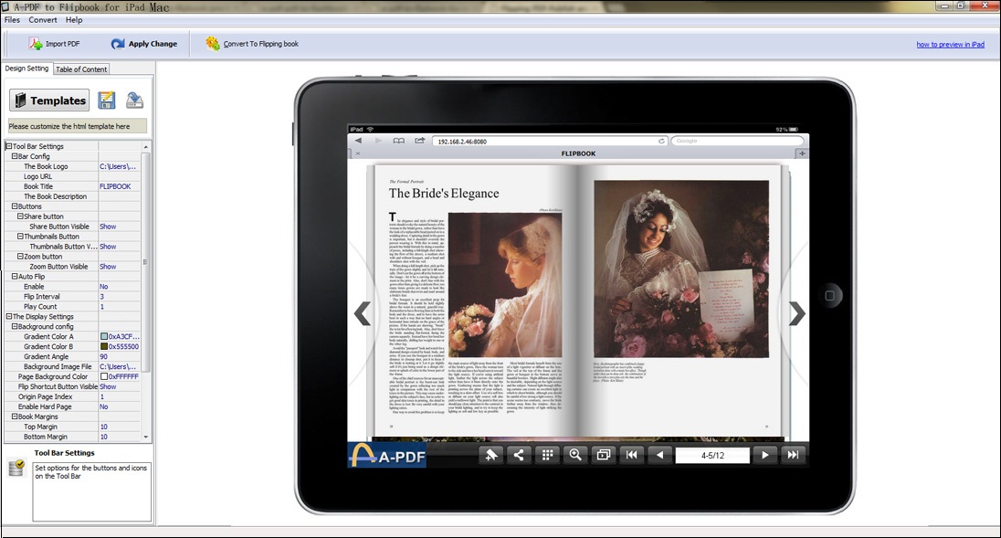 A-PDF to Flipbook for iPad Mac (Flip PDF for iPad 