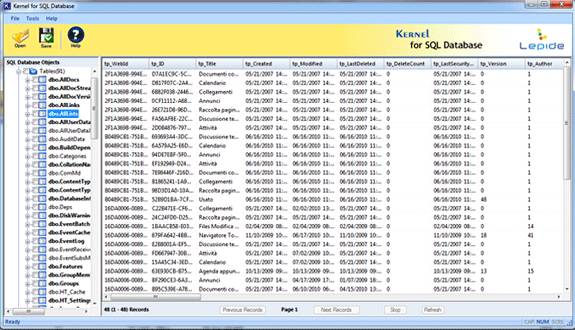 SQL Server Database Repair