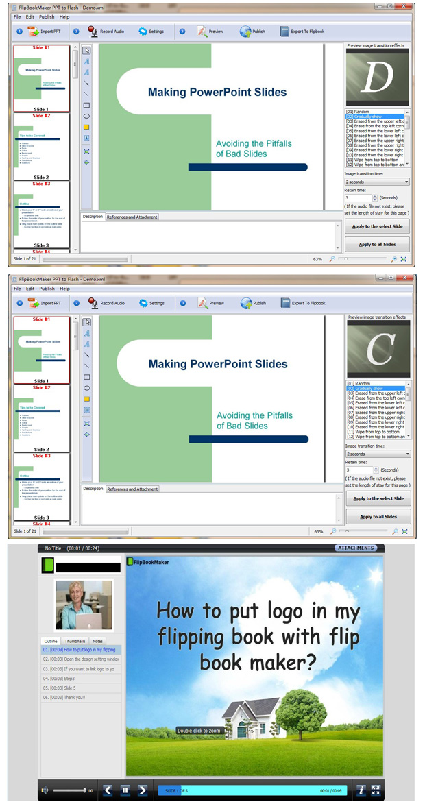FlipBookMaker PPT to Flash (Freeware)