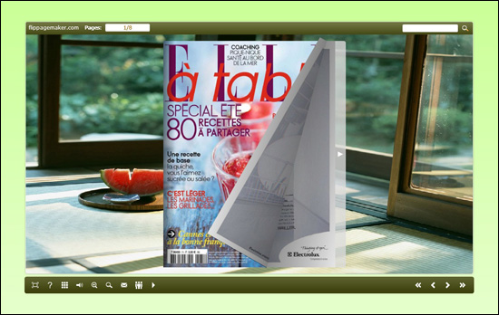FlipBook Creator Themes Float: Watermelon