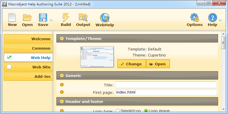 WebHelp Authoring Suite 2012