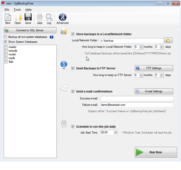 Sql Backup Free