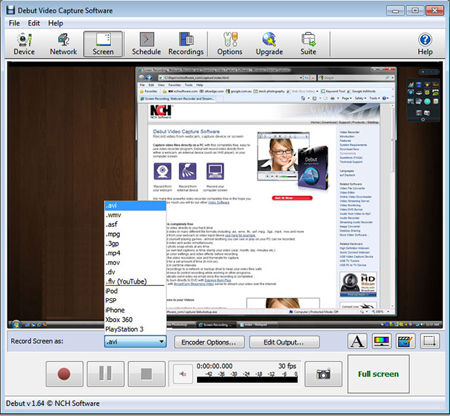 Debut Pro Screen Capture Software