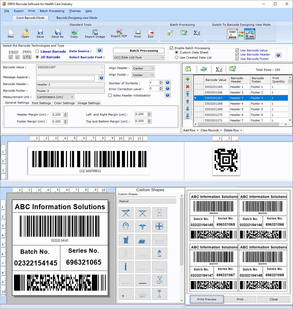 Barcode Generator Healthcare