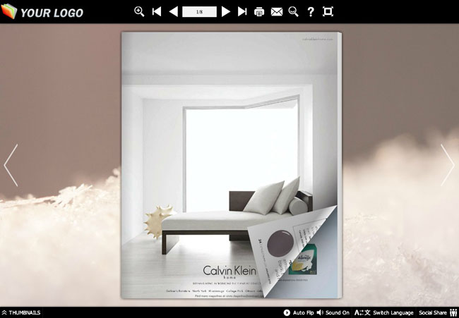 Flash Magazine Theme for Snowflake Style