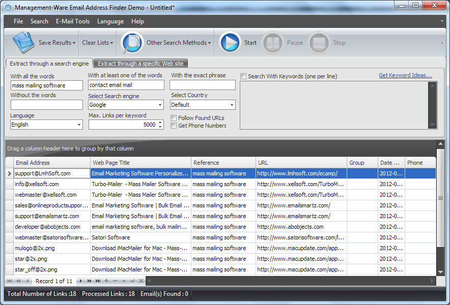 Management-Ware Email Address Finder