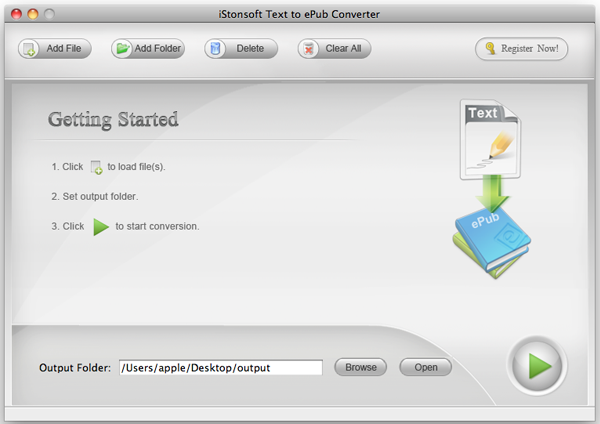 iStonsoft Text to ePub Converter for Mac