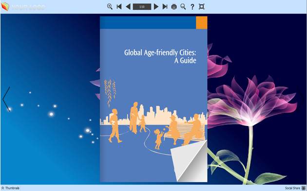 Flip Book Maker Themes to Vector Colorful Design
