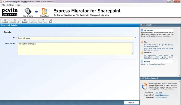 PCVITA File System to Office 365