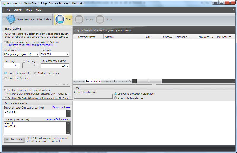 Google Maps Contact Extractor