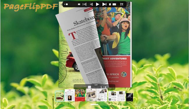 Green Style for Flipping Book Template