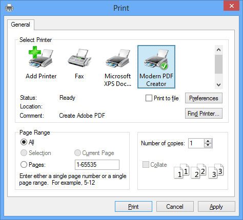 Modern PDF Creator