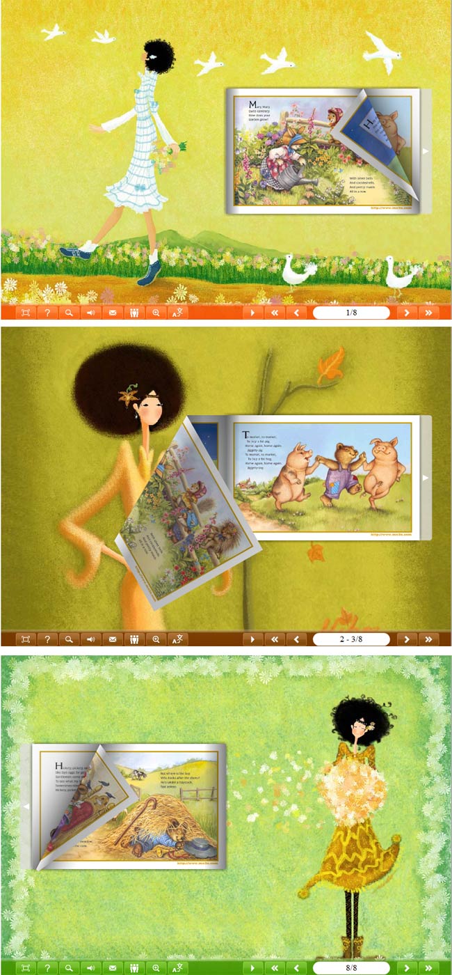 Flipbook_Themes_Package_Classical_Girl