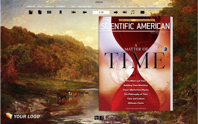 Flipping Book Themes Colorful Fall Style