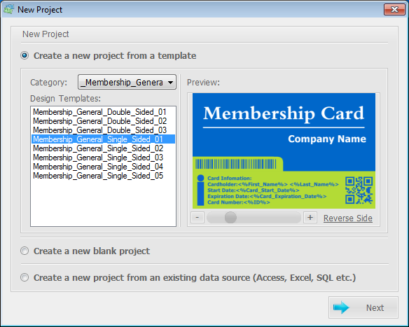 Membership Card Creator