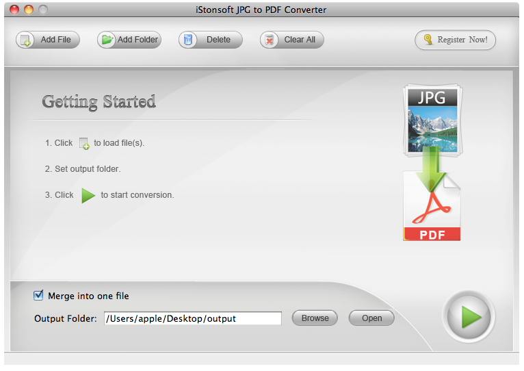 iStonsoft JPG to PDF Converter for Mac