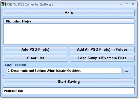 PSD To PNG Converter Software