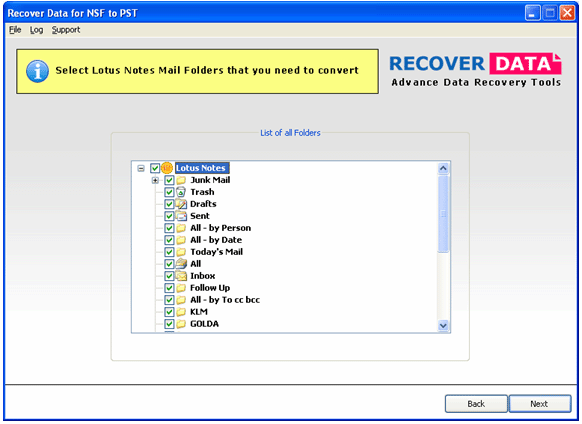 Convert NSF to PST
