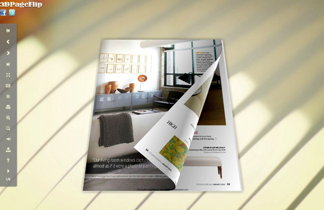 White Style Theme for 3D Book