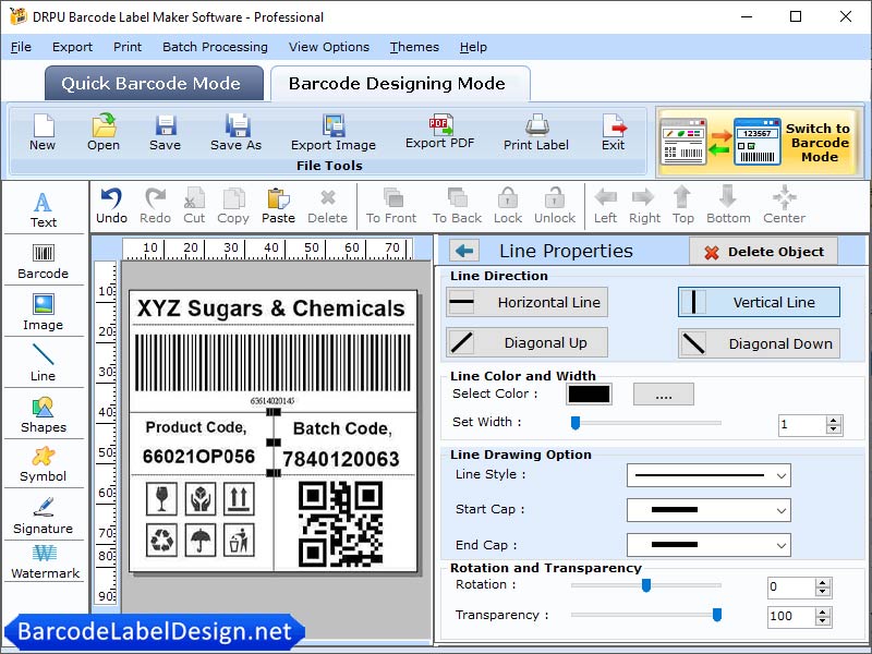 Barcode Label Design