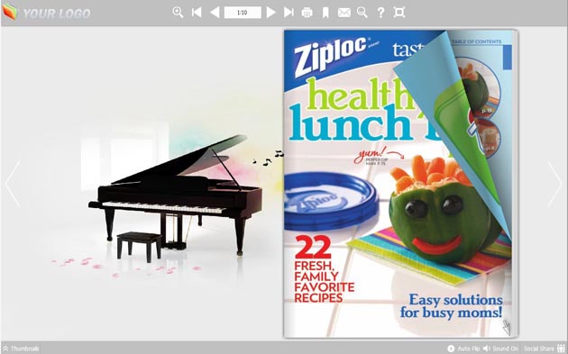 Flip Book Maker Themes for Beautiful Melody