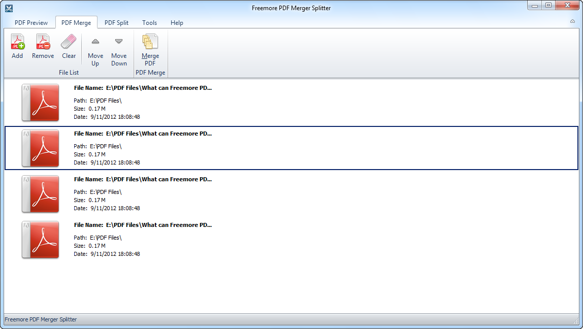 Freemore PDF Merger Splitter