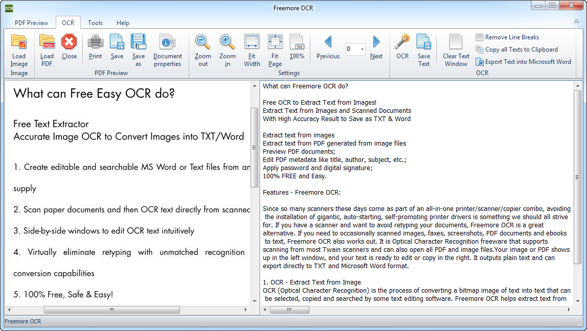 Freemore OCR