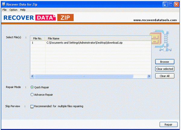 ZIP Recovery Tool