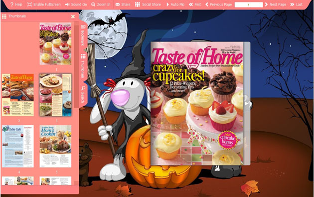Halloween Pumpkin Flash Template