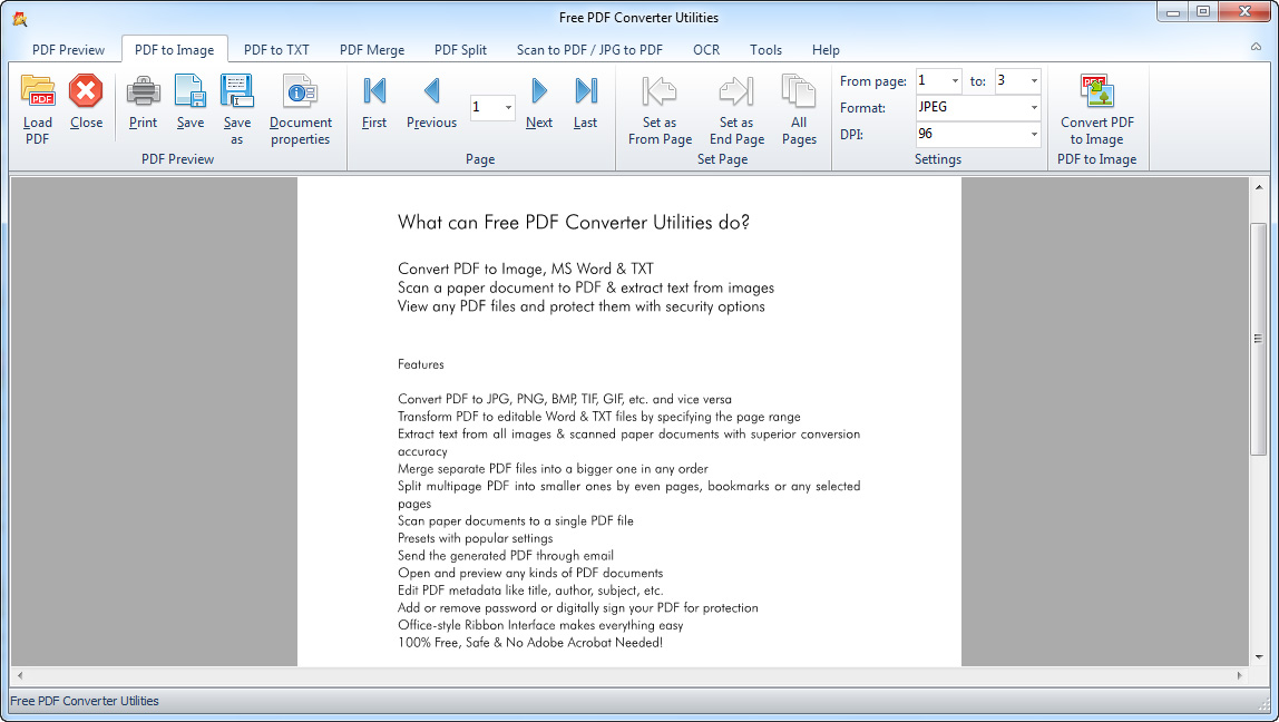 Free PDF Converter Utilities