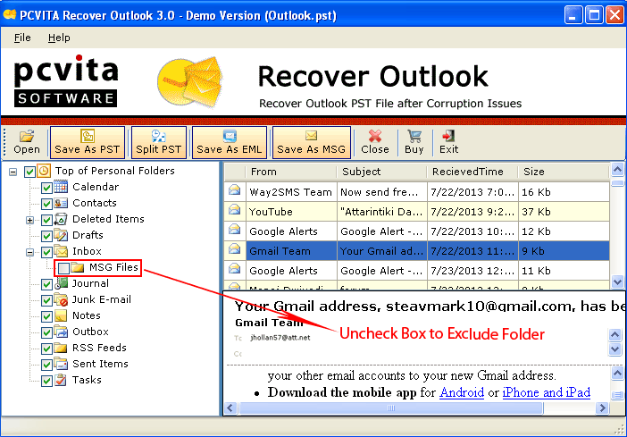 Repair Corrupt PST File Office 2007