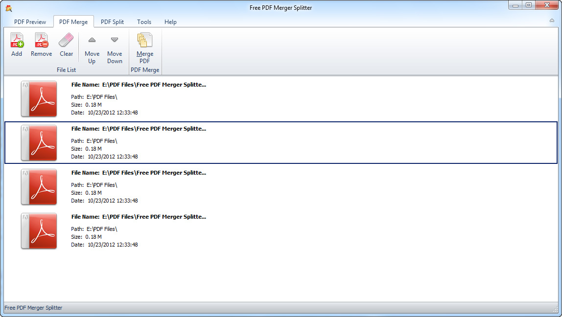 Free PDF Merger Splitter