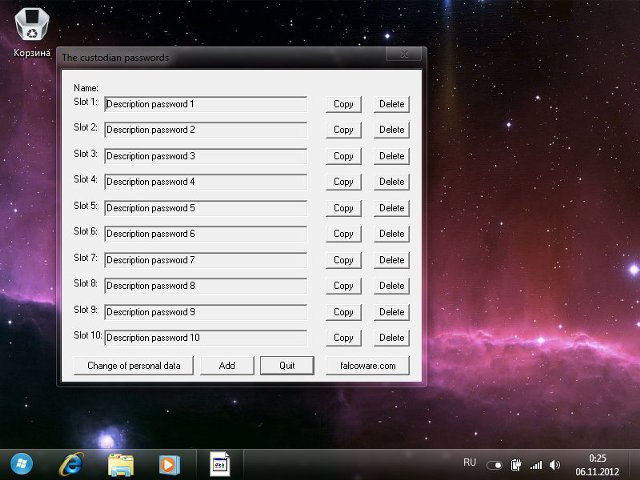 The Custodian Passwords