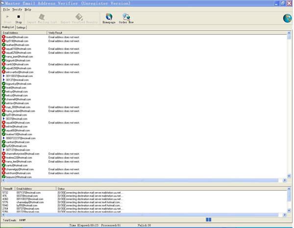 Master Email Address Verifier
