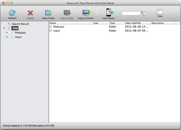 Amacsoft iDevice Disk Mode for Mac