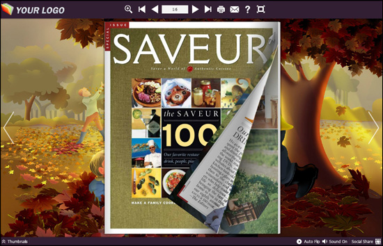FlipBook Creator Themes Pack Neat - Thankgive