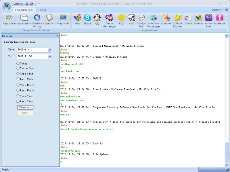 IMonitor Keylogger