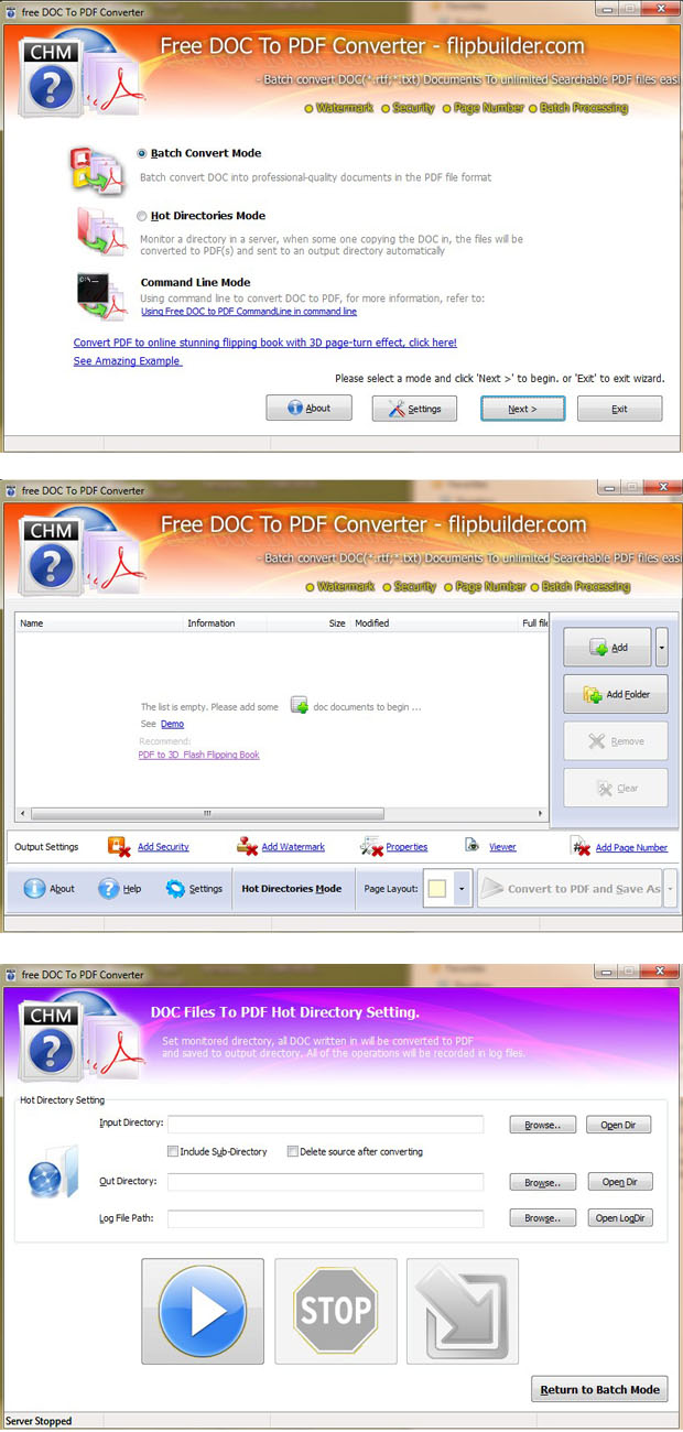 FlipBuilder DOC to PDF(Freeware)